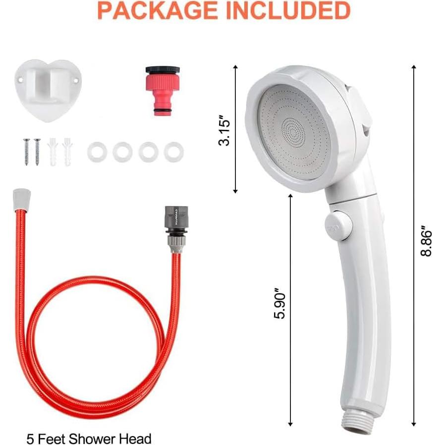 Cabezal de Ducha CAMPLUX JK208N Alta Presión 3 Modos