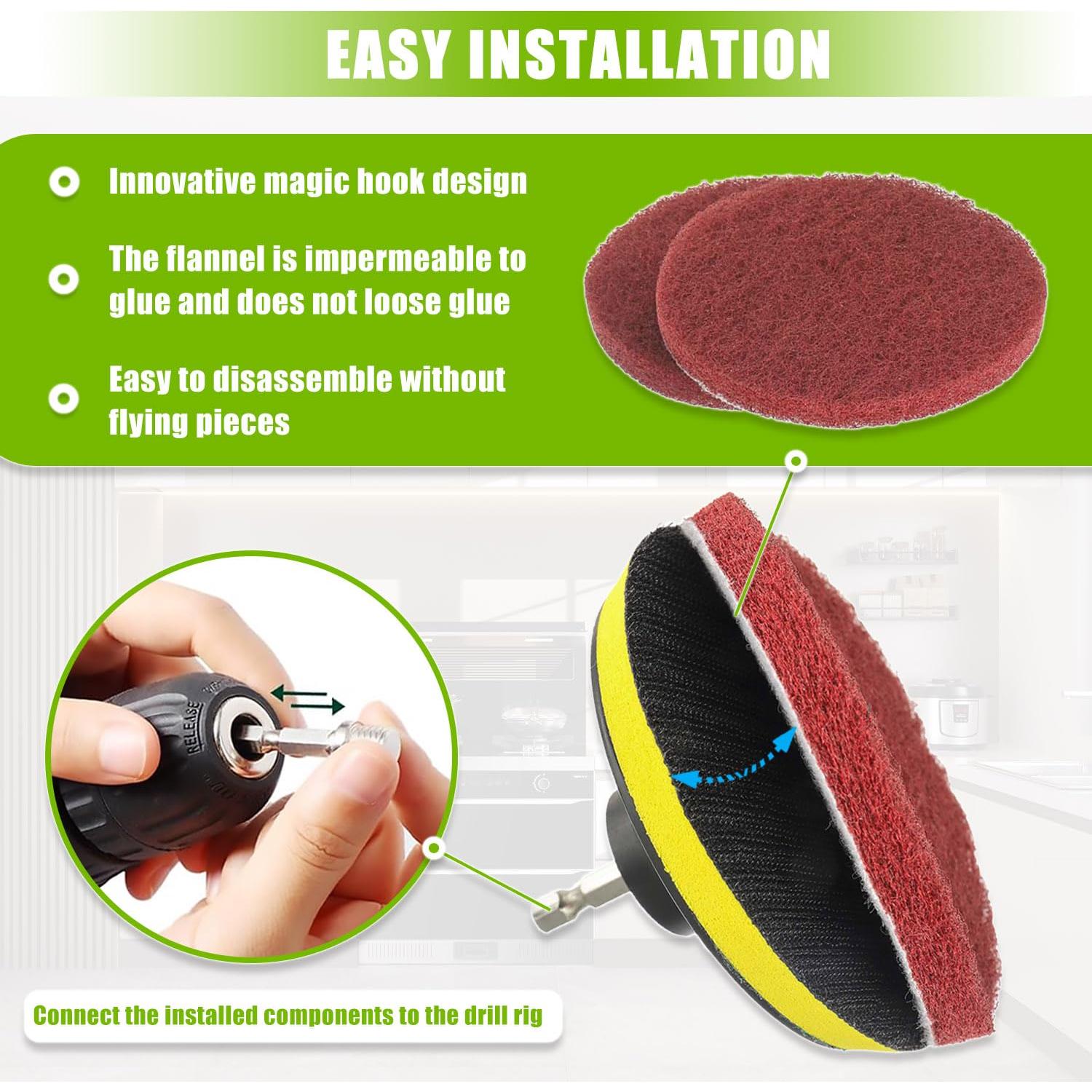 Juego de almohadillas de limpieza para taladro EPLZON 10 piezas