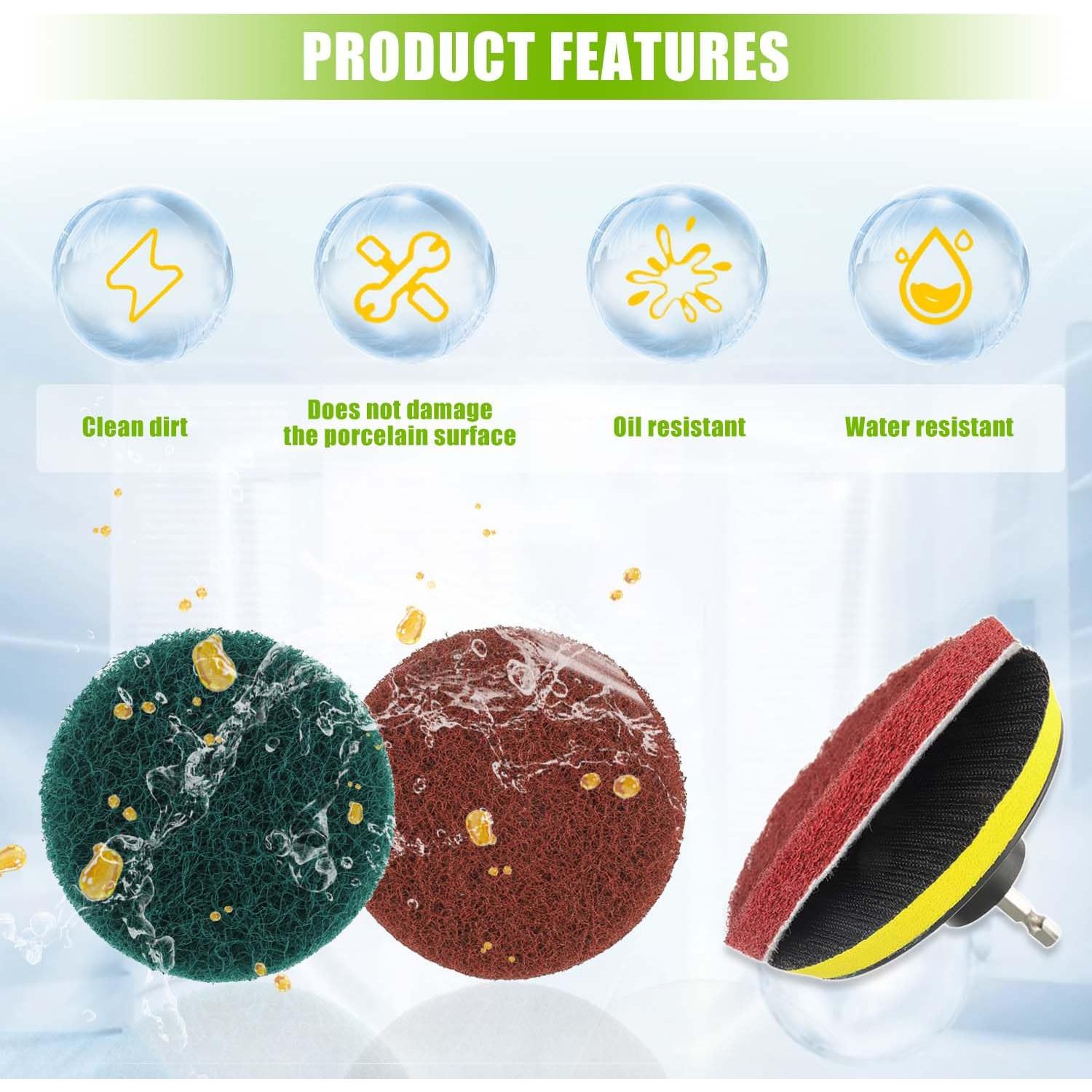 Juego de almohadillas de limpieza para taladro EPLZON 10 piezas