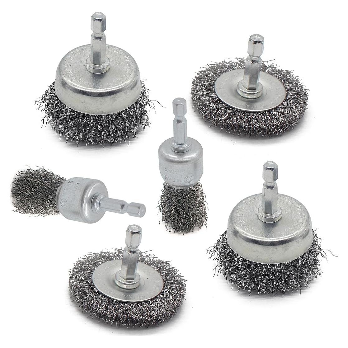Juego de Cepillos de Alambre PaWuKi 6 Piezas 50mm 25mm