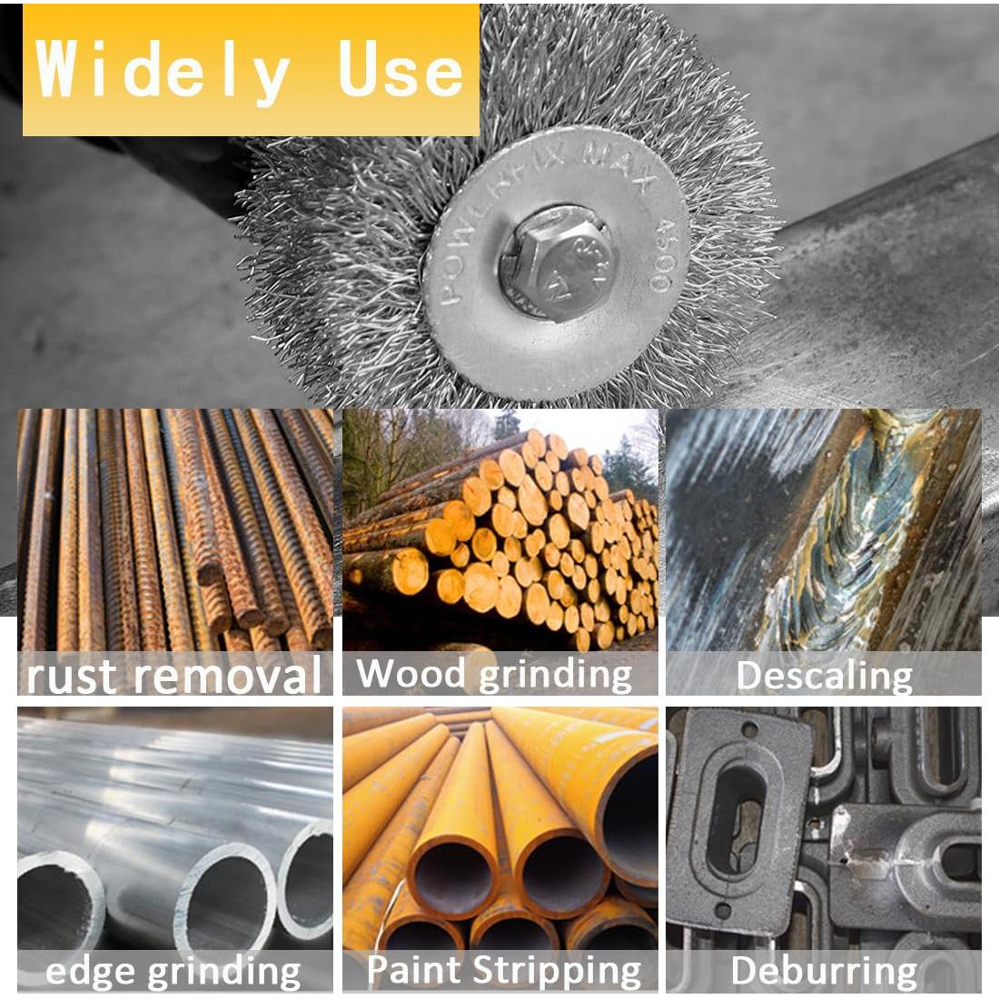 Juego de Cepillos de Alambre PaWuKi 6 Piezas 50mm 25mm