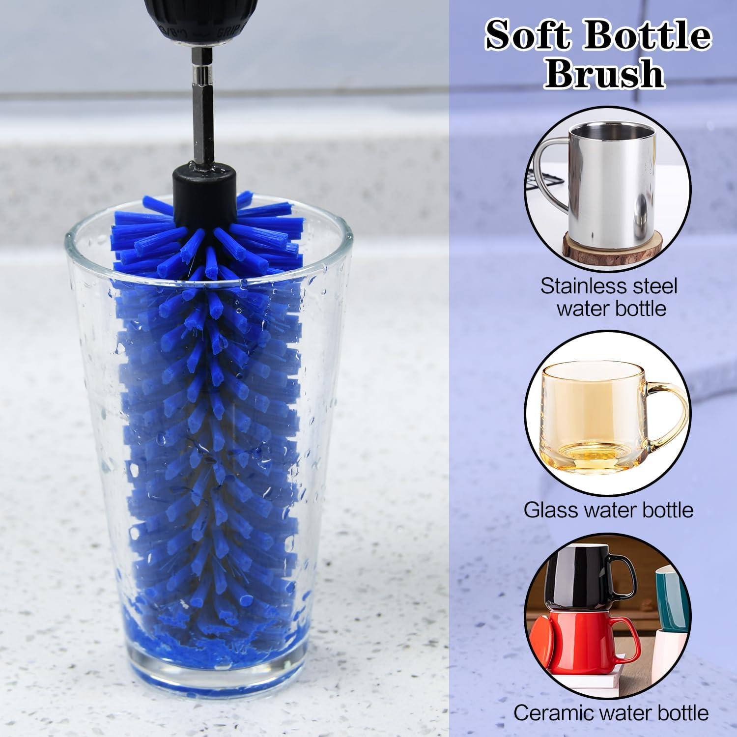 Cepillo de Taladro DkOvn para Ruedas y Botellas Azul