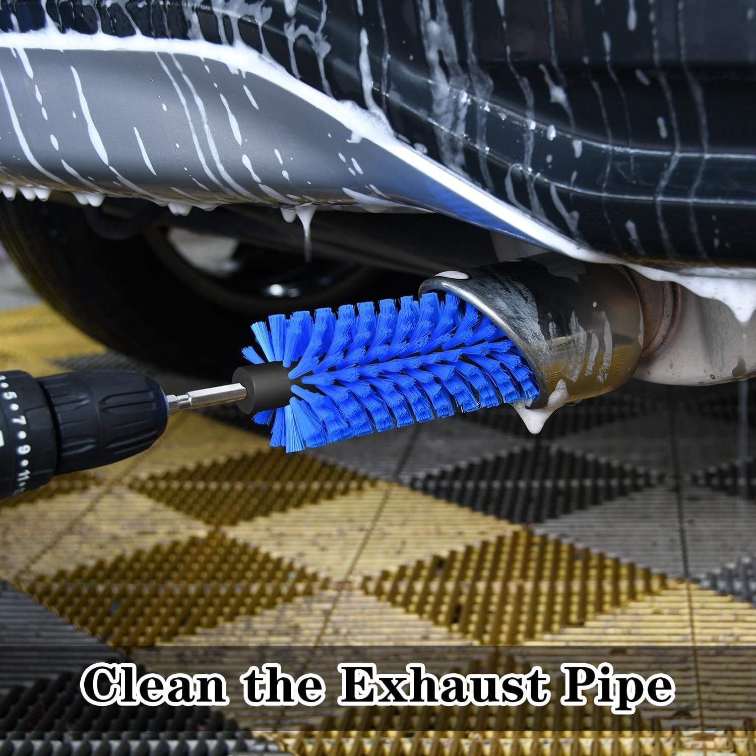 Cepillo de Taladro DkOvn para Ruedas y Botellas Azul