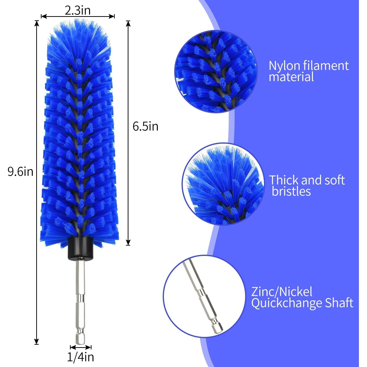Cepillo de Taladro DkOvn para Ruedas y Botellas Azul