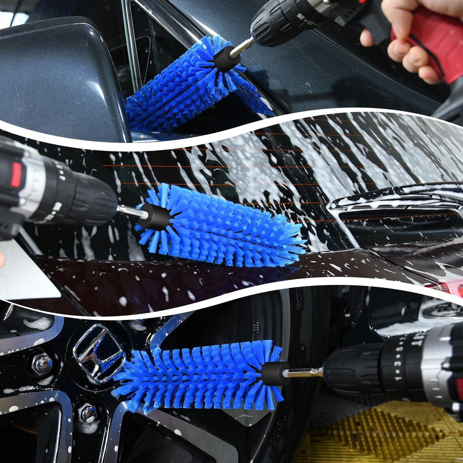 Cepillo de Taladro DkOvn para Ruedas y Botellas Azul