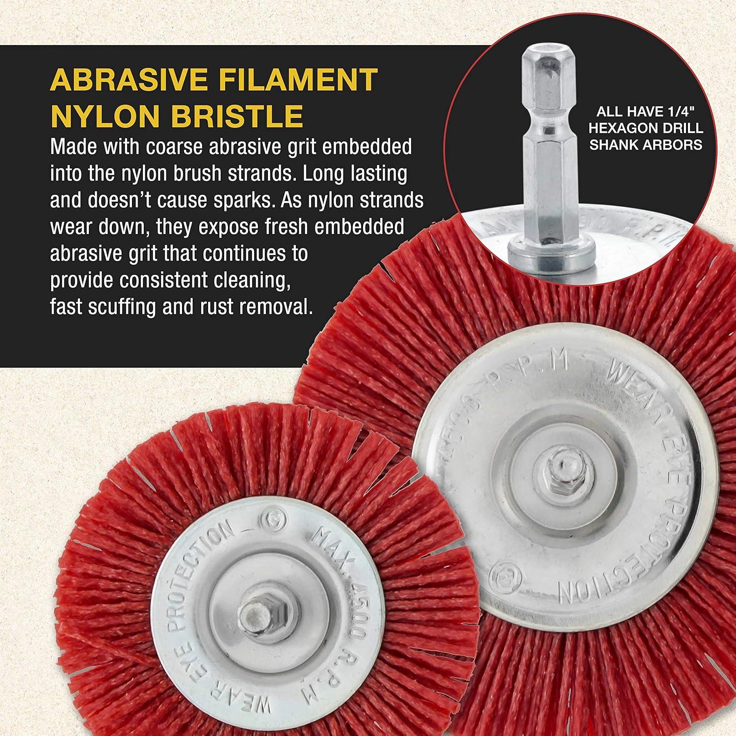 Juego de Cepillos de Copa Abrasivos Dura-Gold 6 Piezas