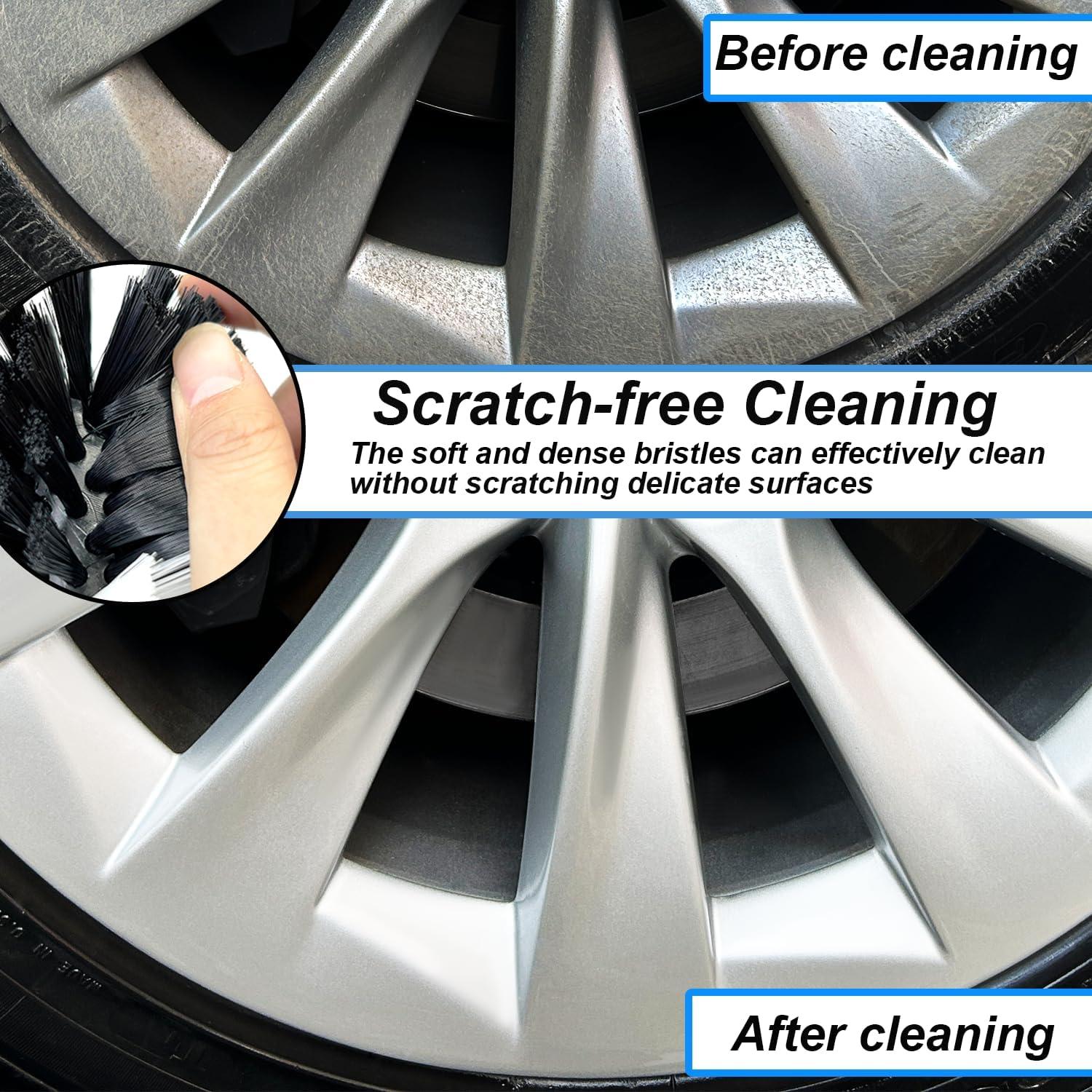 Kit de cepillos de limpieza Tialero para ruedas 2Pcs