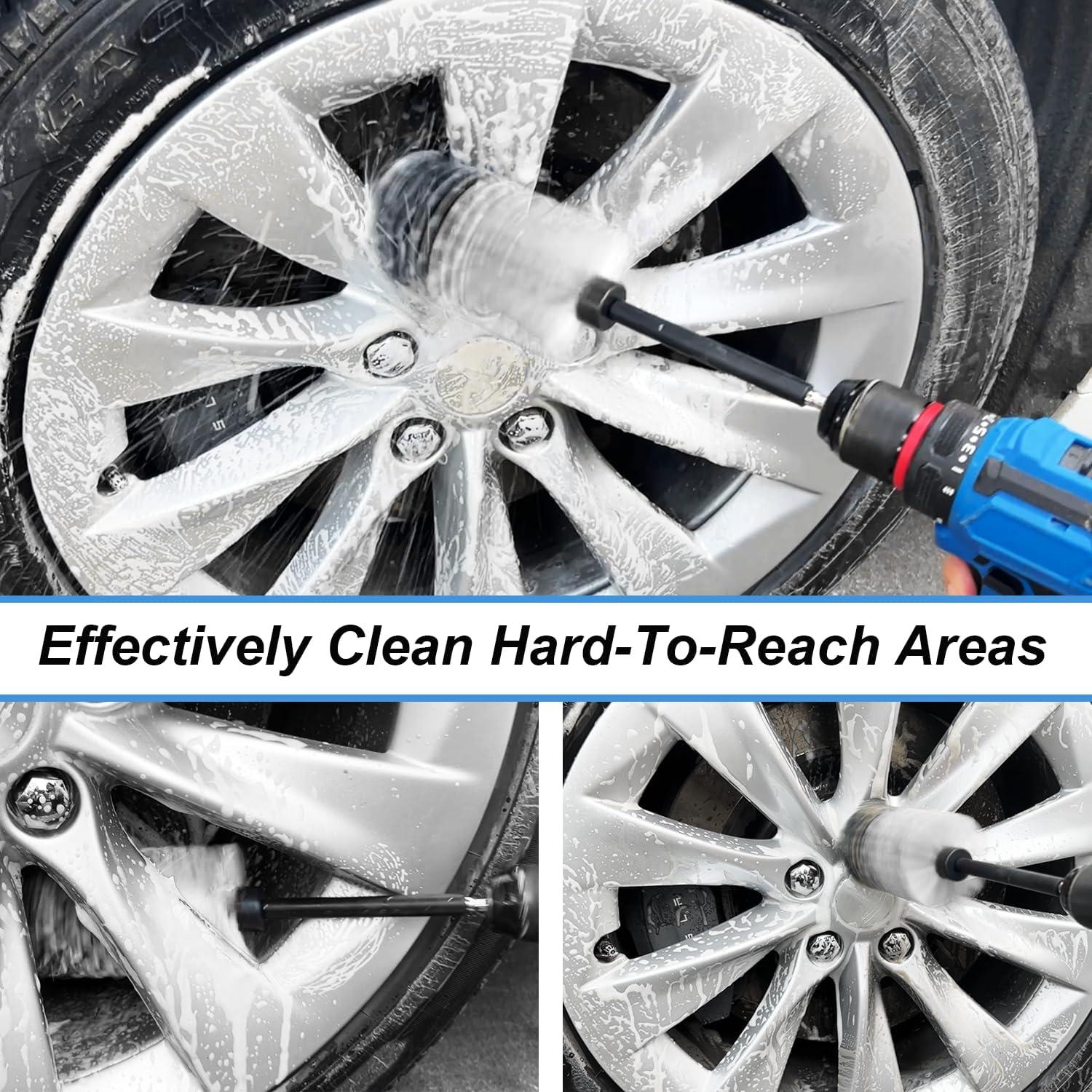 Kit de cepillos de limpieza Tialero para ruedas 2Pcs