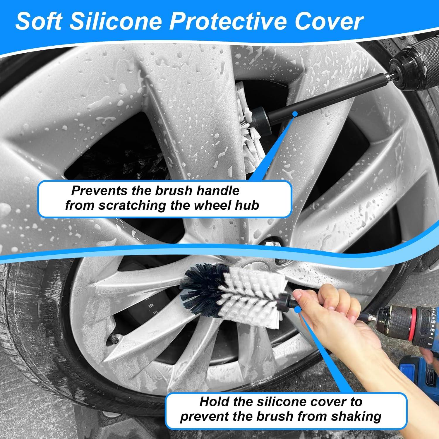 Kit de cepillos de limpieza Tialero para ruedas 2Pcs