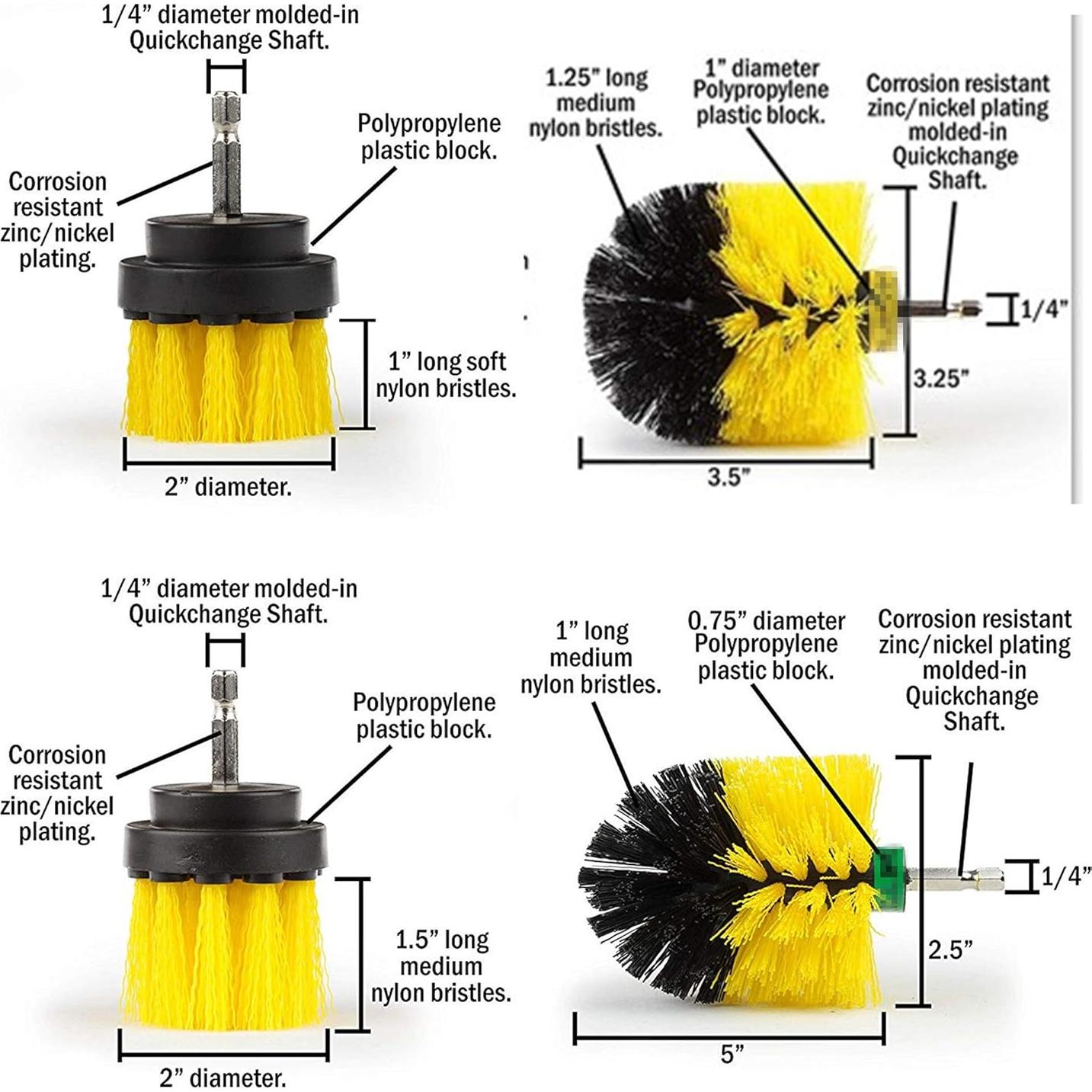 Kit de Limpieza 5 Piezas HUAWELL con Extensor 15 cm