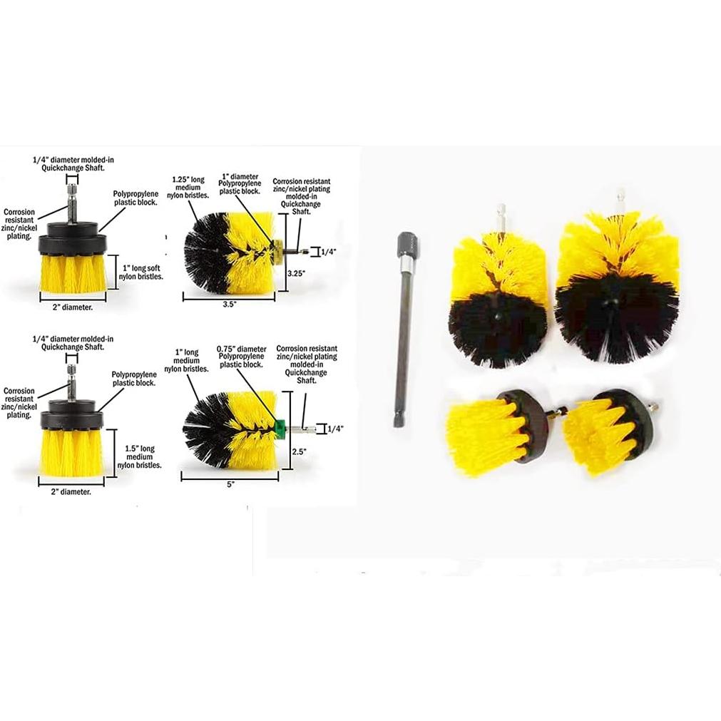 Kit de Limpieza 5 Piezas HUAWELL con Extensor 15 cm