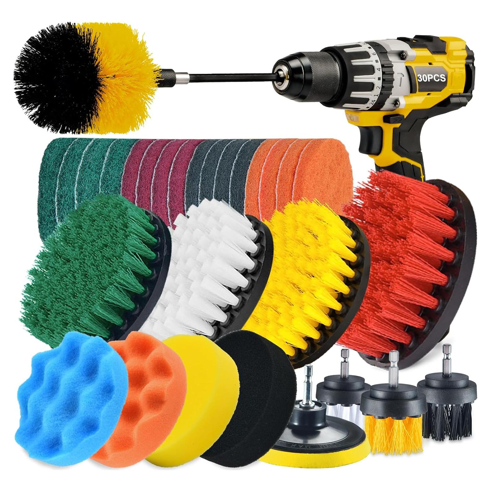 Conjunto de Accesorios de Cepillo de Taladro Shieldpro 30 Pzas