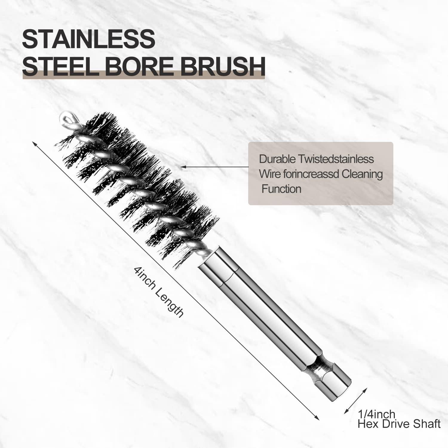 Juego de 6 cepillos de alambre trenzado MAXMAN 10-19mm