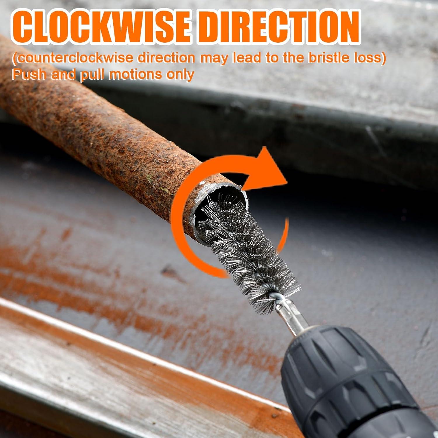 Juego de 6 cepillos de alambre trenzado MAXMAN 10-19mm