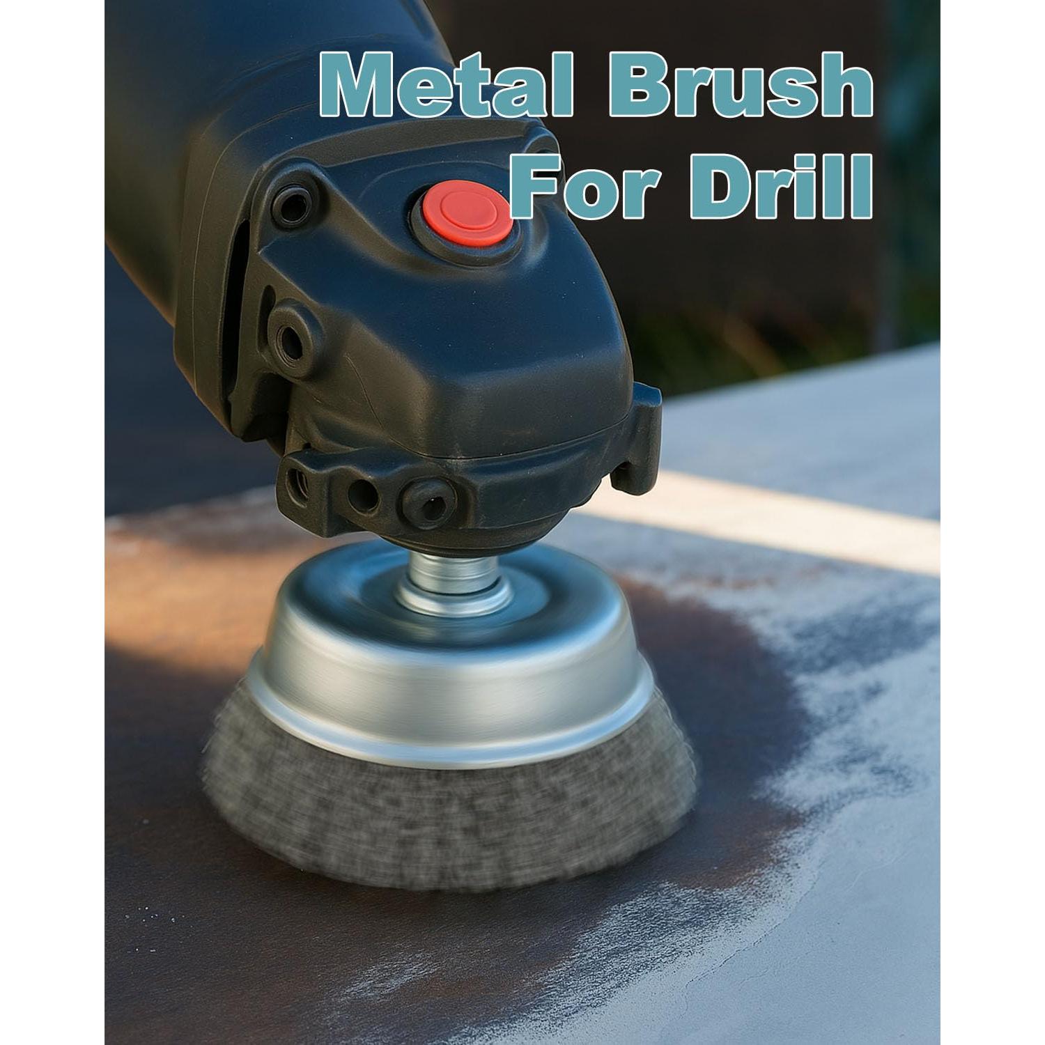 10 Piezas Cepillos de Alambre WENORA para Taladro 2-5 cm