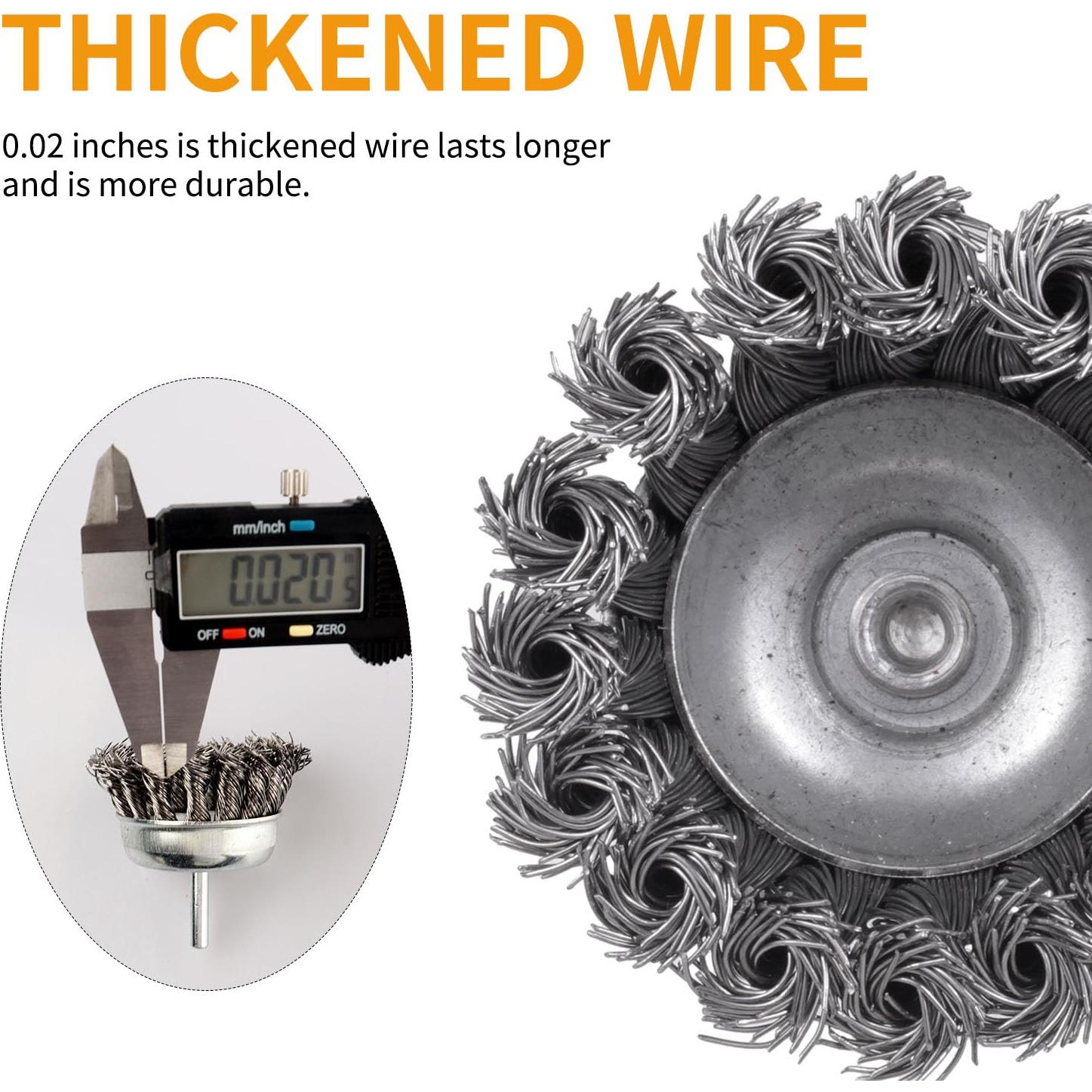 Juego de cepillos de alambre AOKLIT 7 piezas para taladro