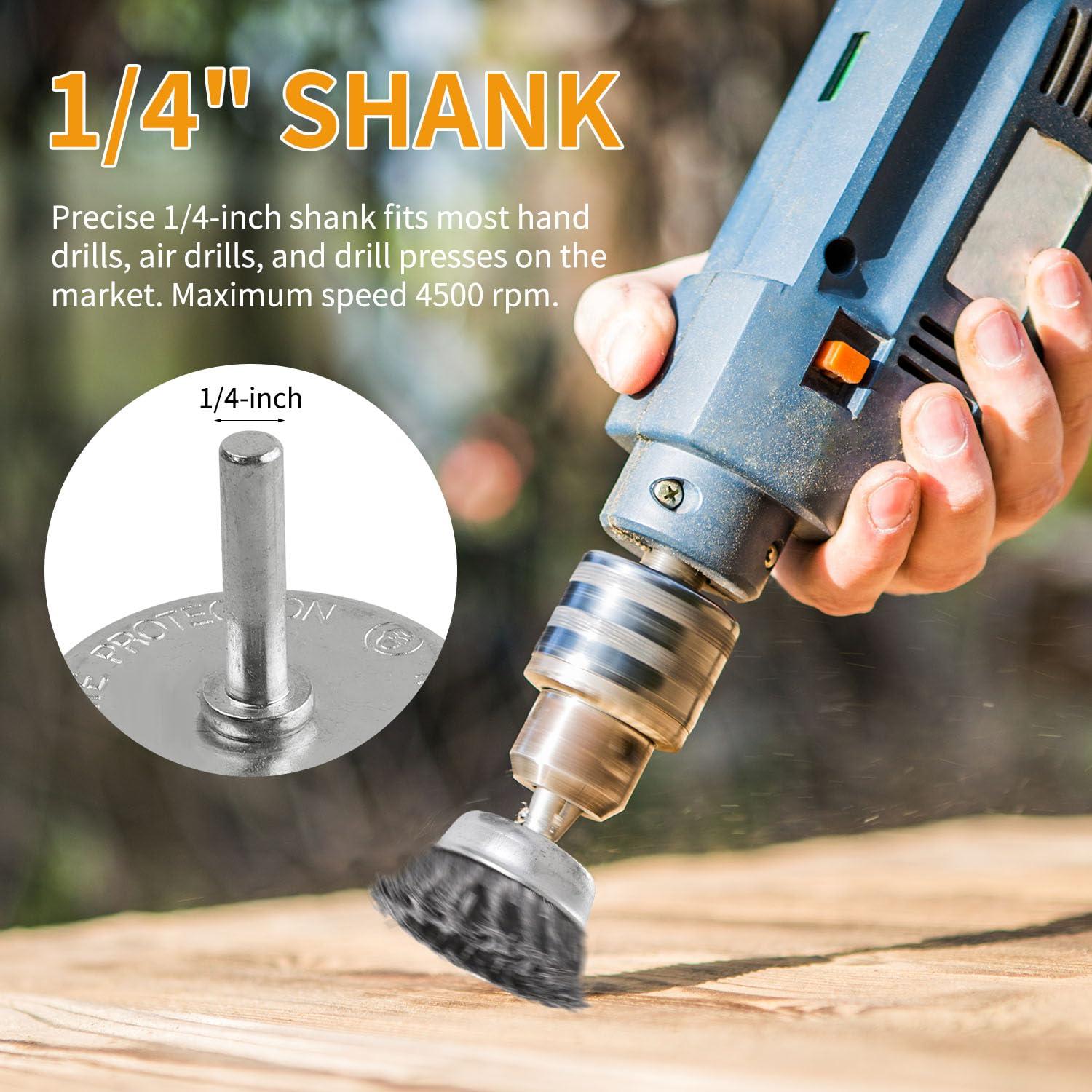 Juego de cepillos de alambre AOKLIT 7 piezas para taladro