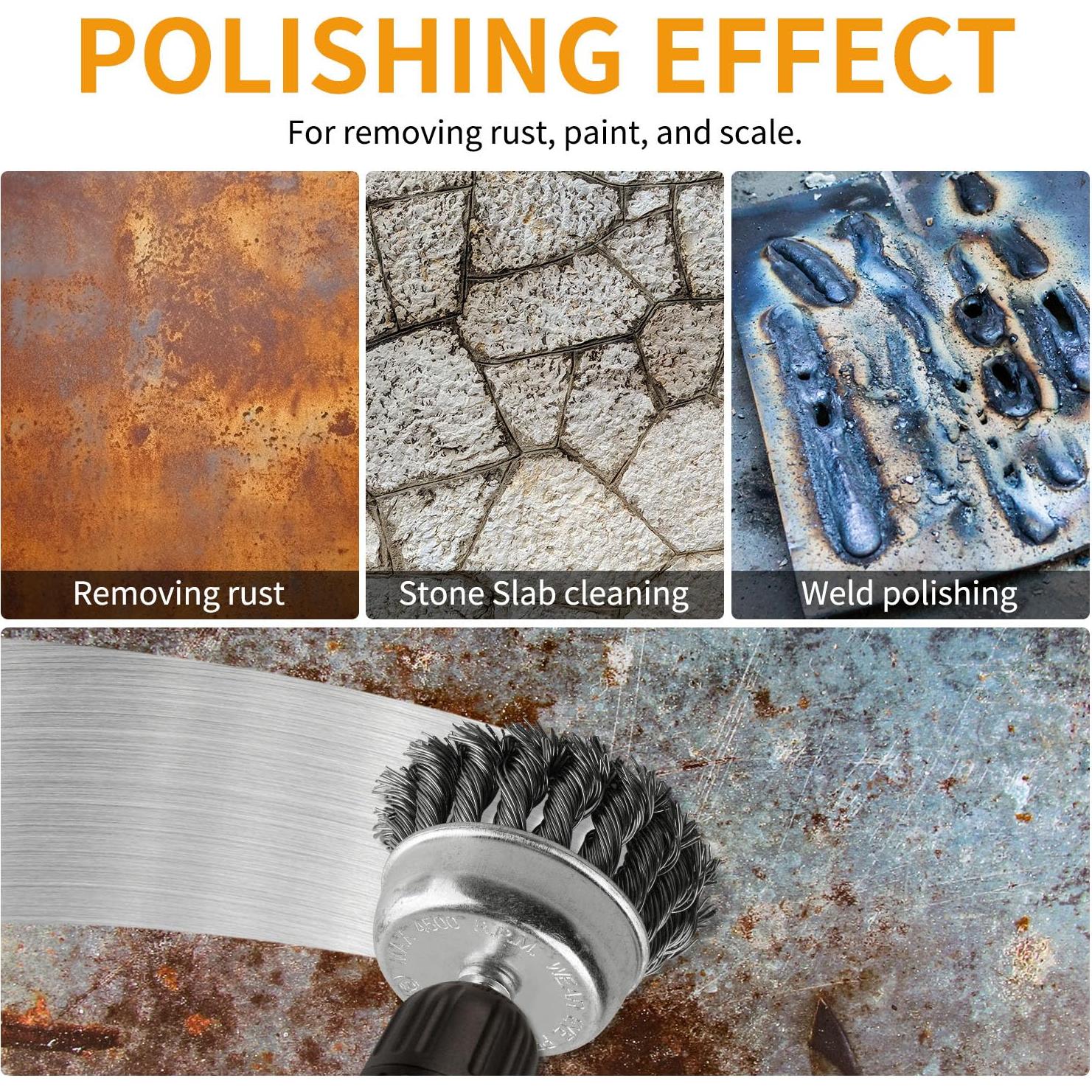 Juego de cepillos de alambre AOKLIT 7 piezas para taladro