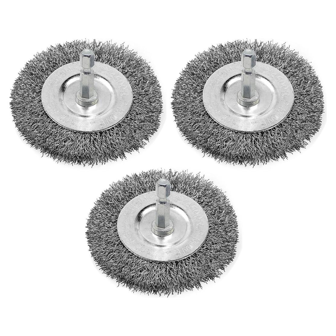 Juego de Cepillos de Alambre BeQell 100mm para Taladro