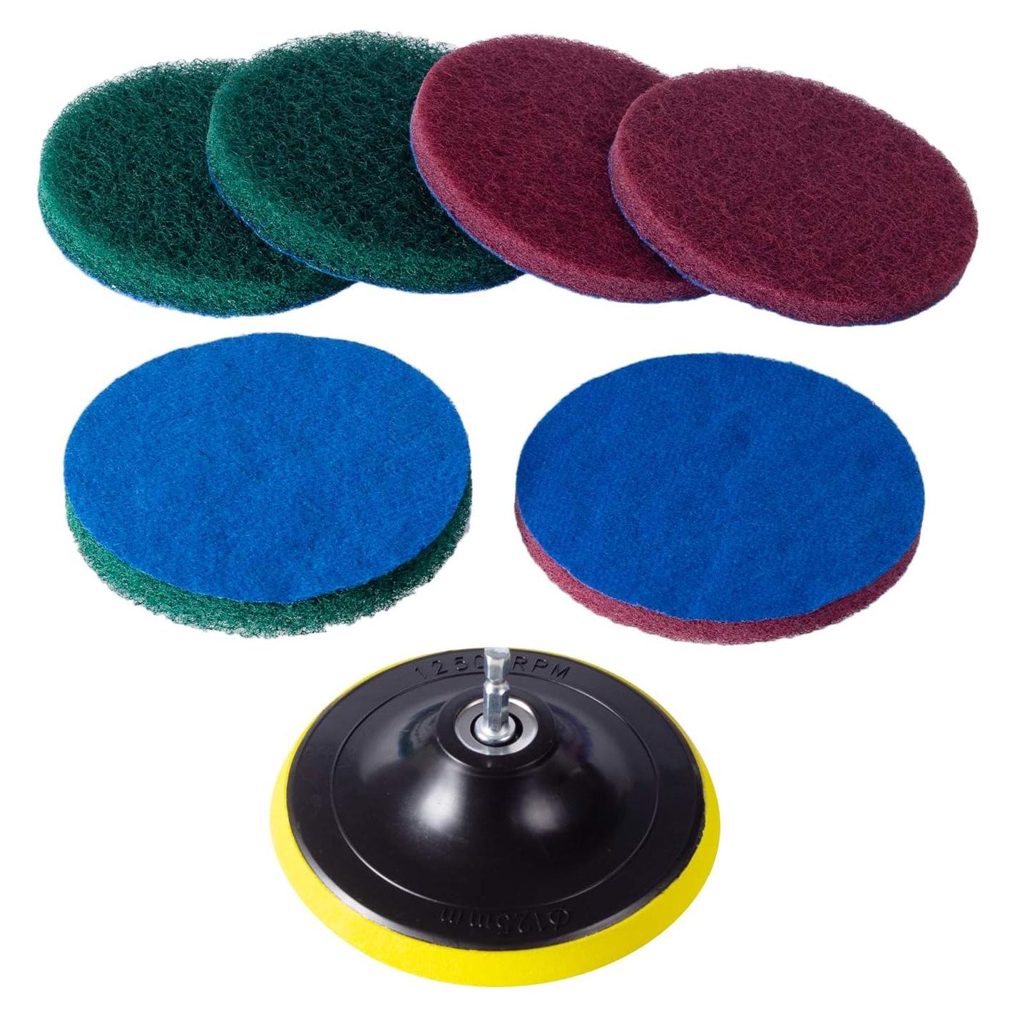 Kichwit Cepillo de Azulejos 5 Pulgadas con Almohadillas de Fregado