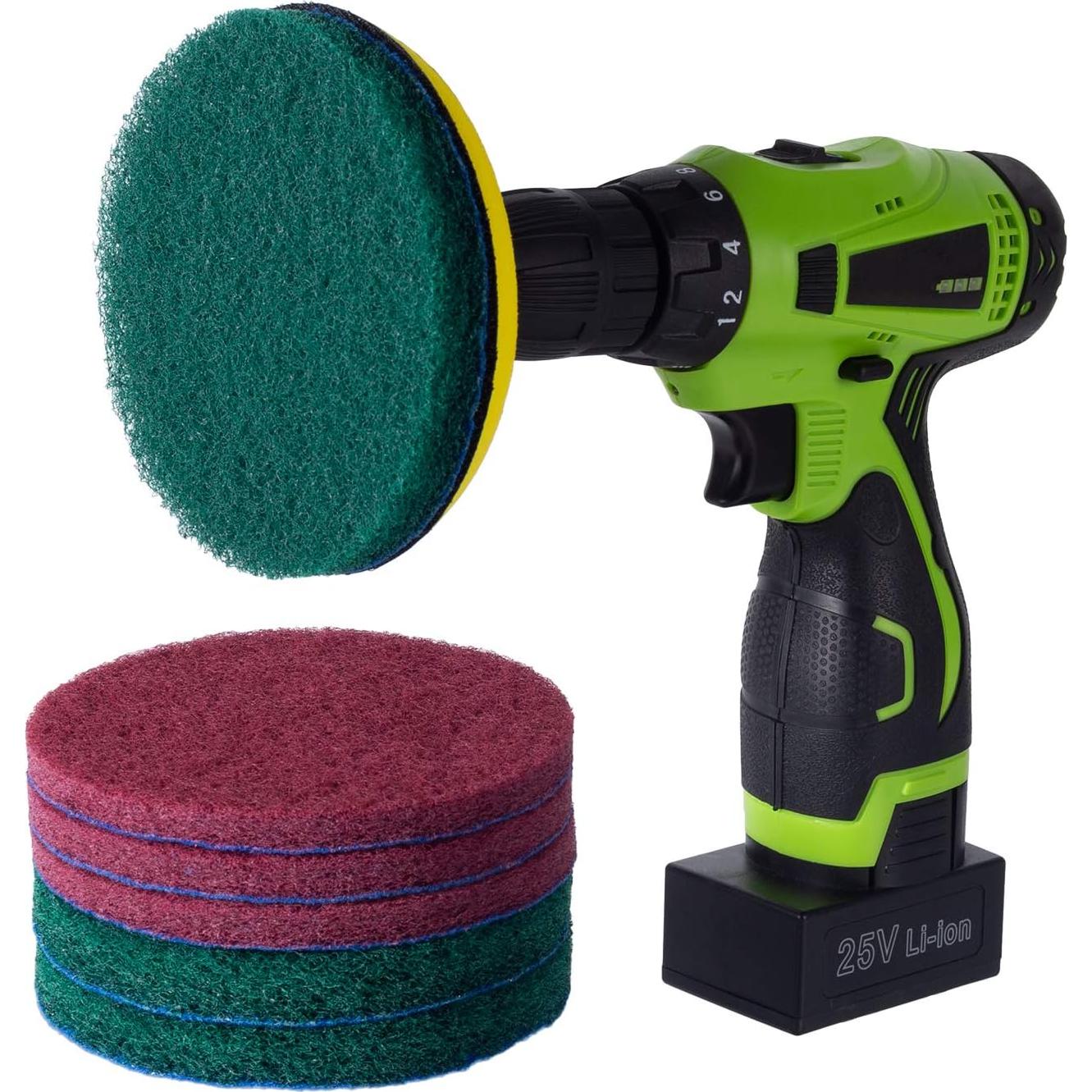 Kichwit Cepillo de Azulejos 5 Pulgadas con Almohadillas de Fregado