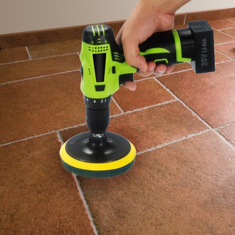 Kichwit Cepillo de Azulejos 5 Pulgadas con Almohadillas de Fregado