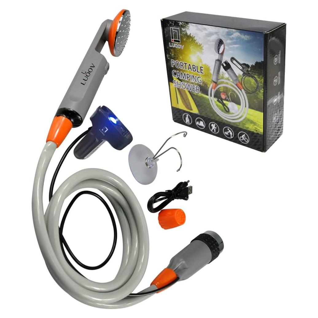 Ducha Portátil LUOOV para Camping con Batería Recargable USB