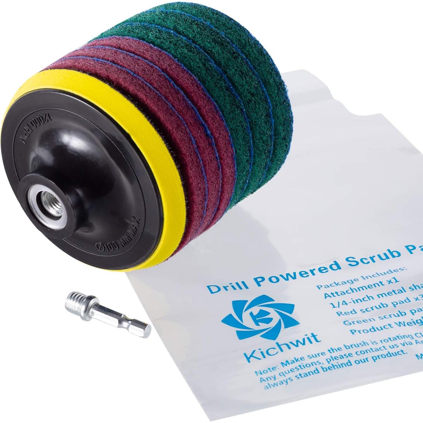 Kichwit Cepillo de Potencia 10 cm Kit de Almohadillas de Limpieza