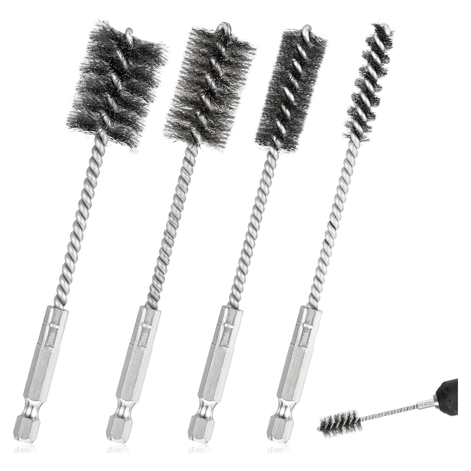 Juego de 4 cepillos de alambre Trinkrittey 0,95-2,22 cm