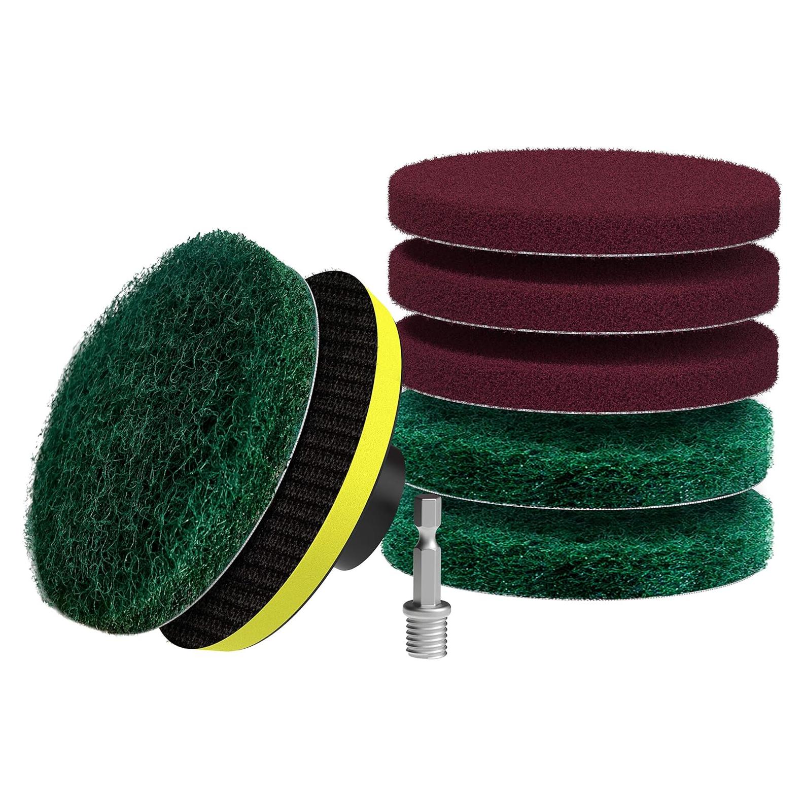 SCRUBIT Kit de Brochas de Taladro para Limpieza de Baño