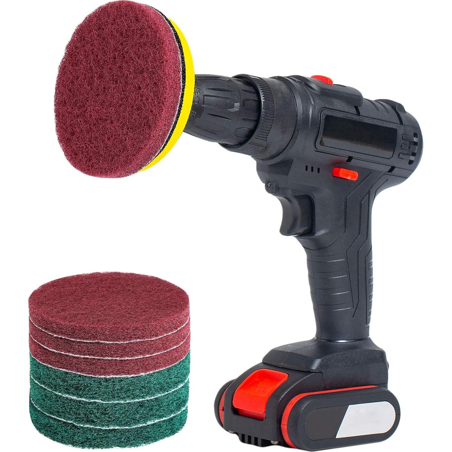 SCRUBIT Kit de Brochas de Taladro para Limpieza de Baño