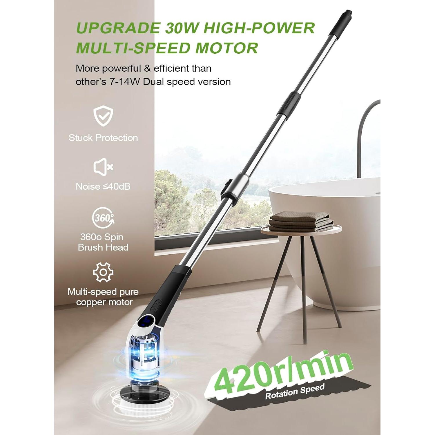 Cepillo Eléctrico de Limpieza Dsenfurn 8 en 1 420RPM