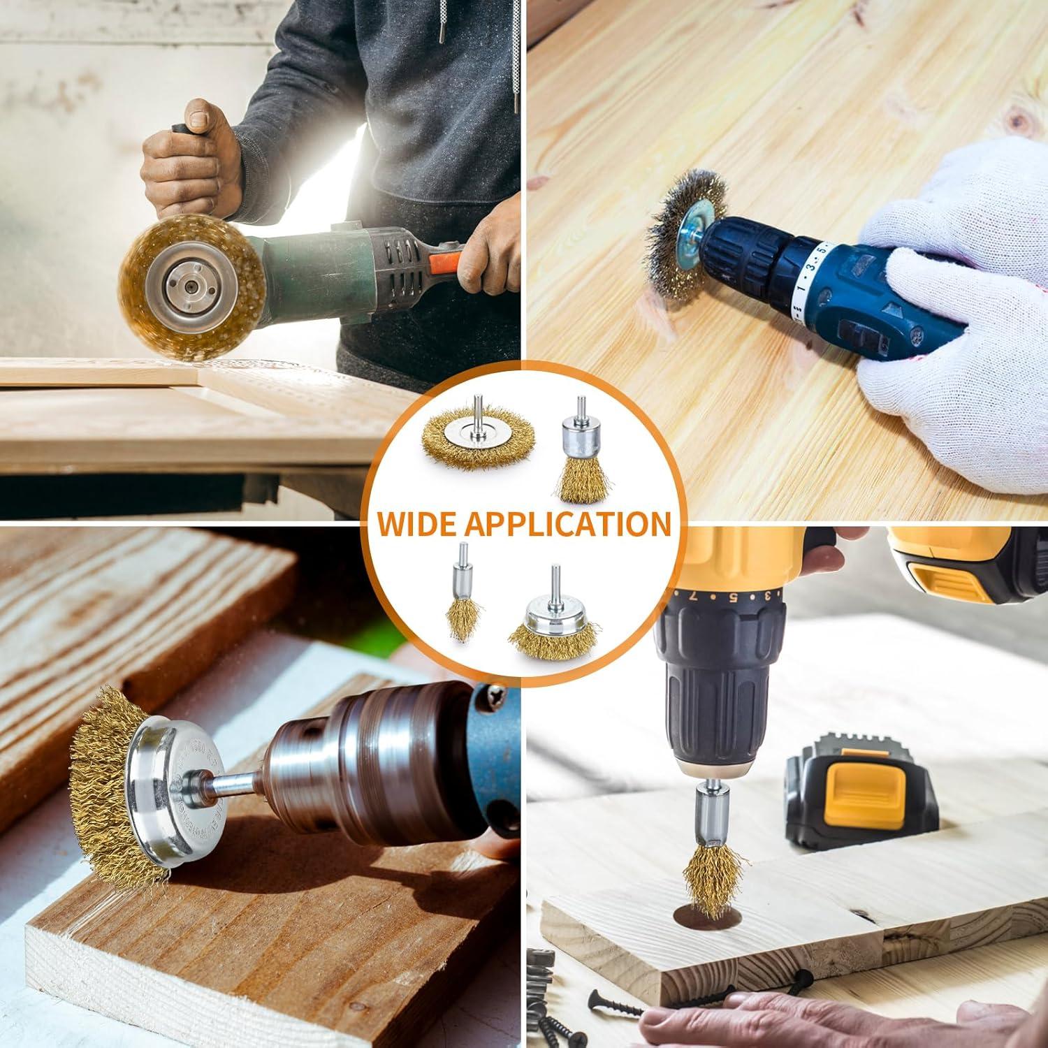 Juego de 32 Cepillos de Alambre para Taladro Phntake