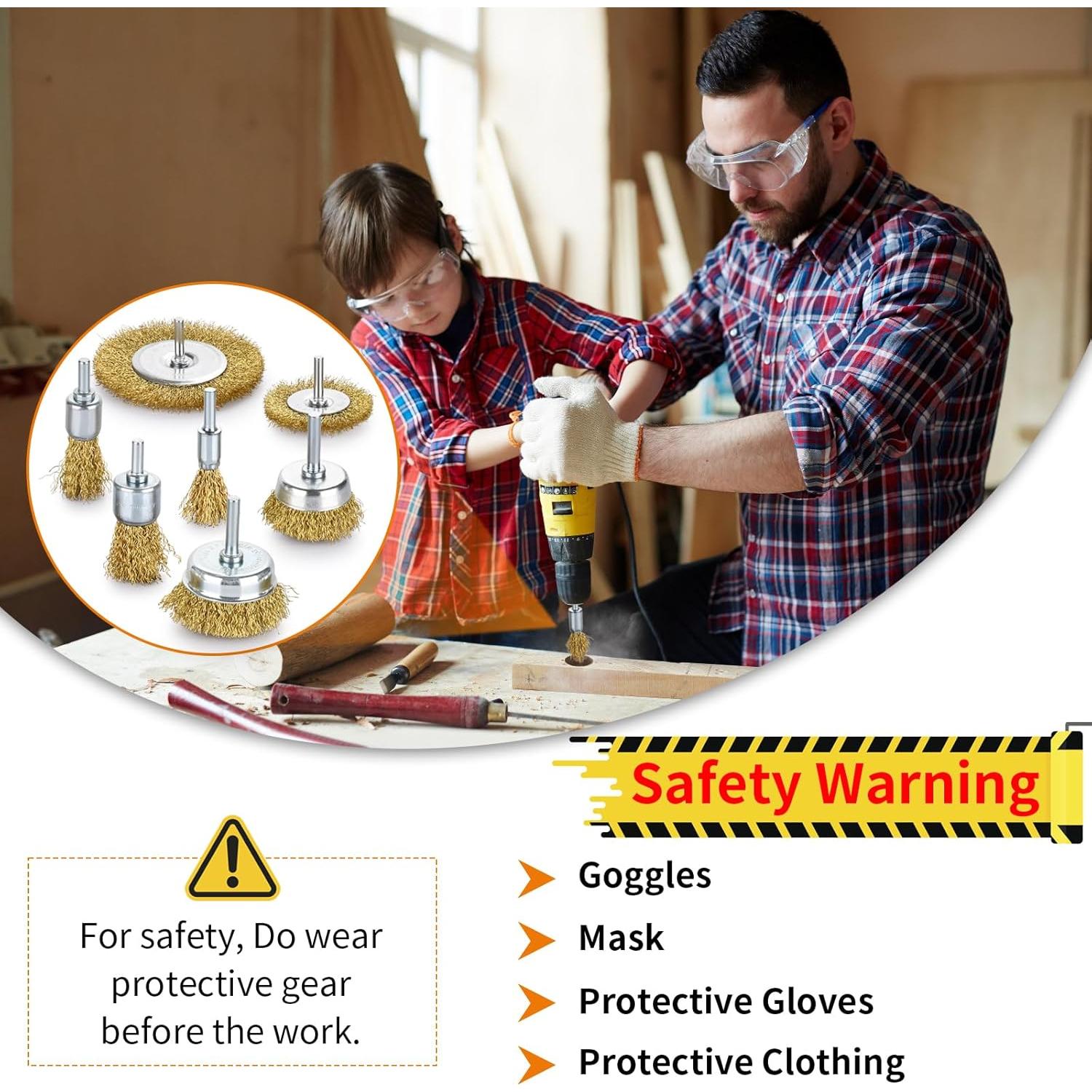 Juego de 32 Cepillos de Alambre para Taladro Phntake