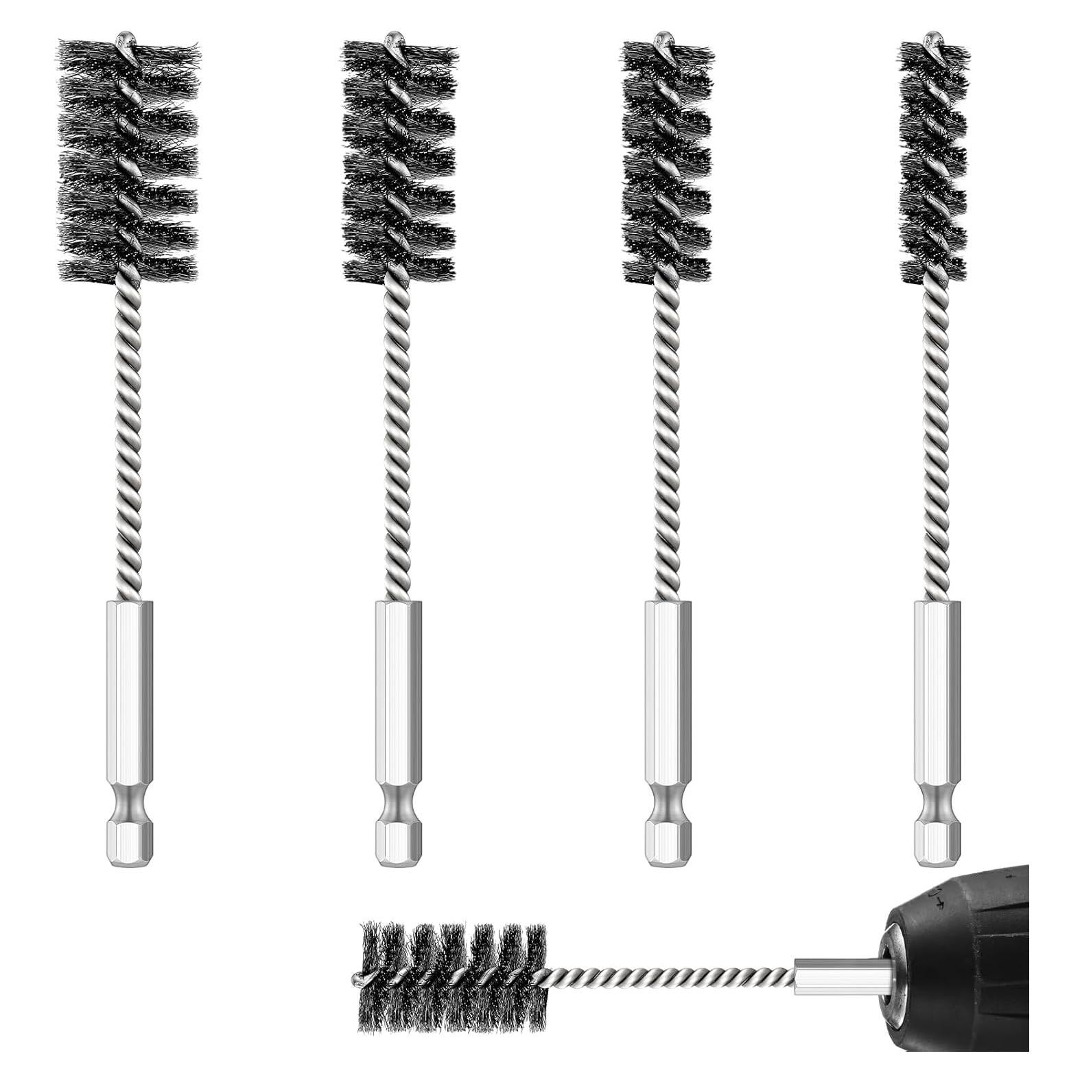 Juego de 4 Cepillos de Alambre Hicarer para Taladro 0,95-2,22 cm