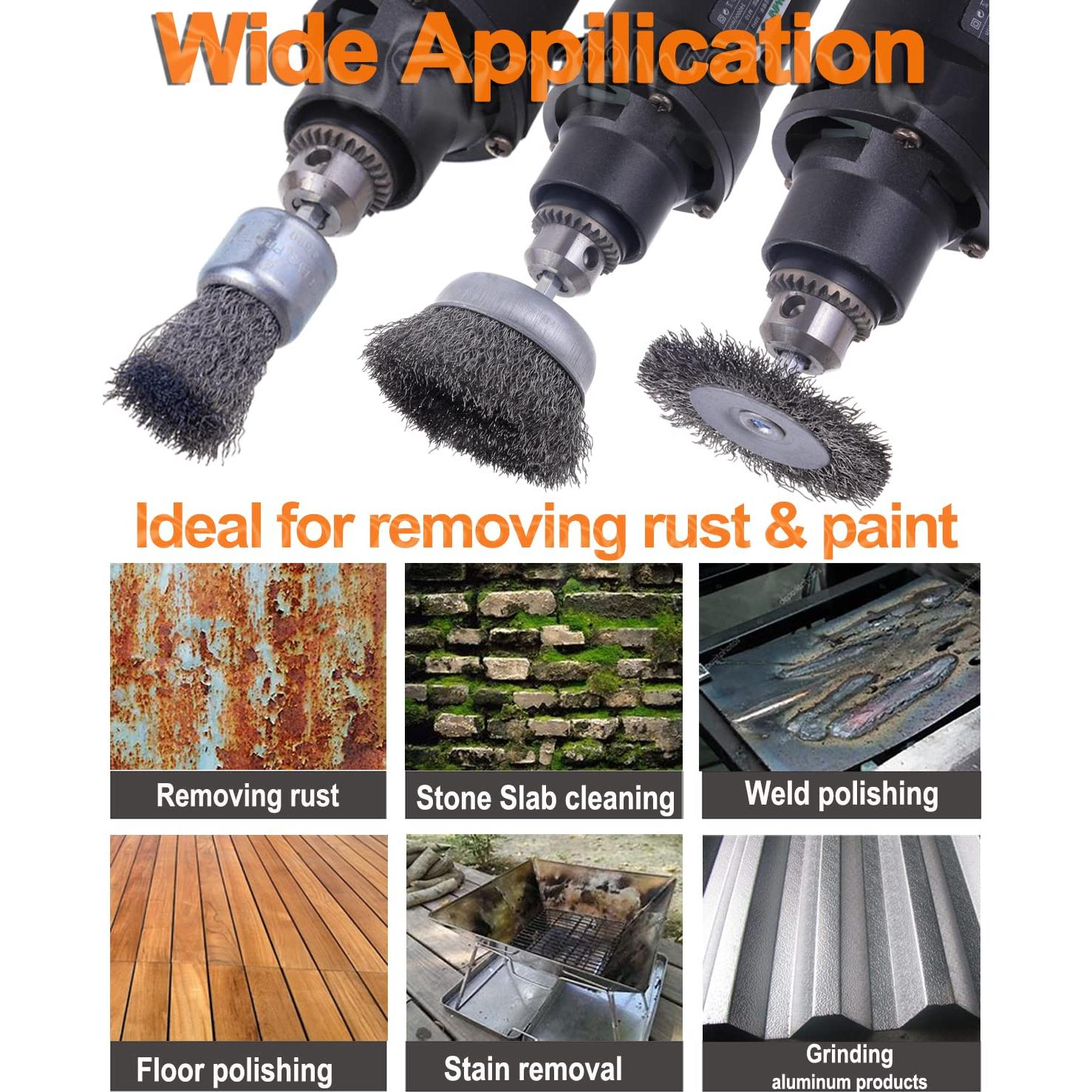 Juego de Cepillos de Alambre Rocaris 40 Piezas 1/4"