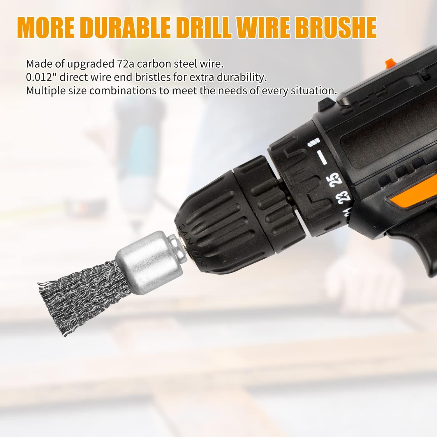 Juego de cepillos de alambre 18 piezas Mixiflor 6 tamaños