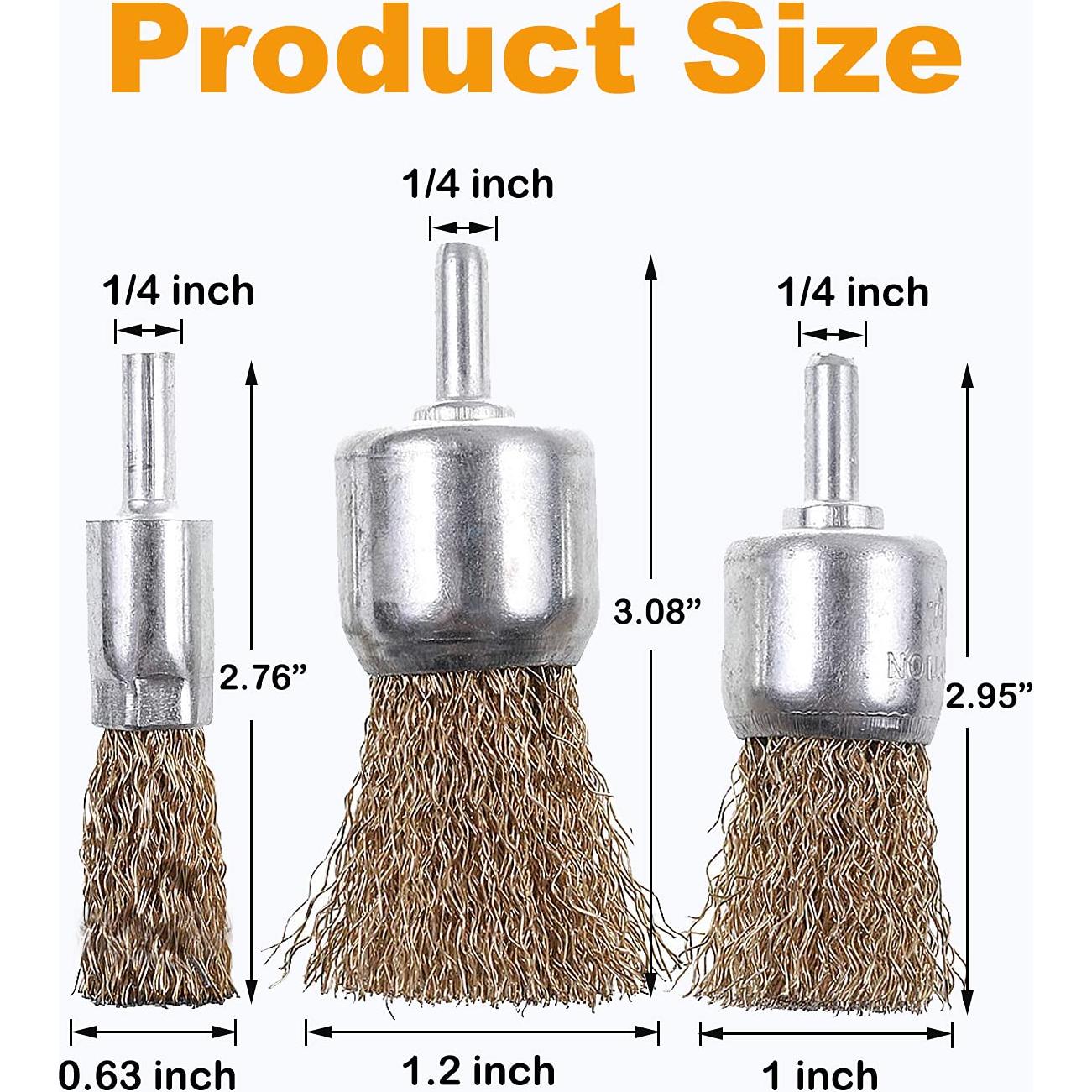Juego de Cepillos de Alambre Rocaris 15 Piezas para Taladro