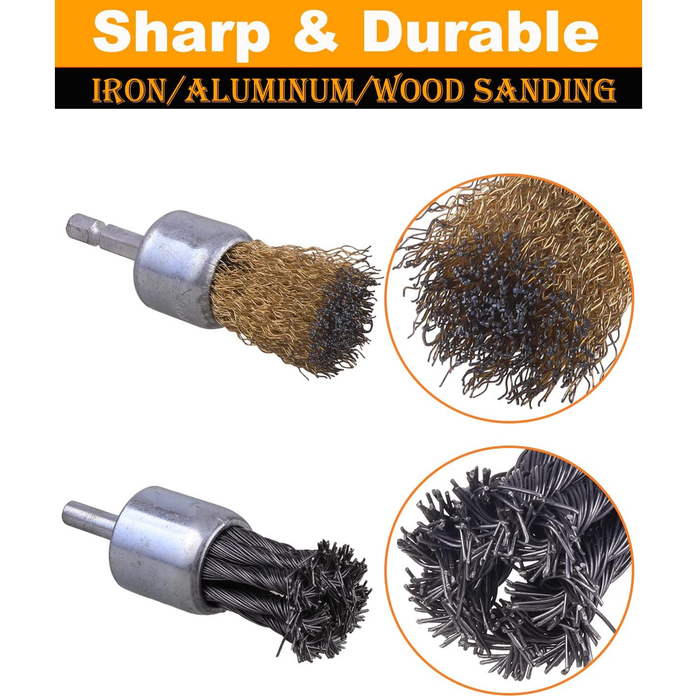 Juego de Cepillos de Alambre 3" Shitime 4 Piezas para Taladro