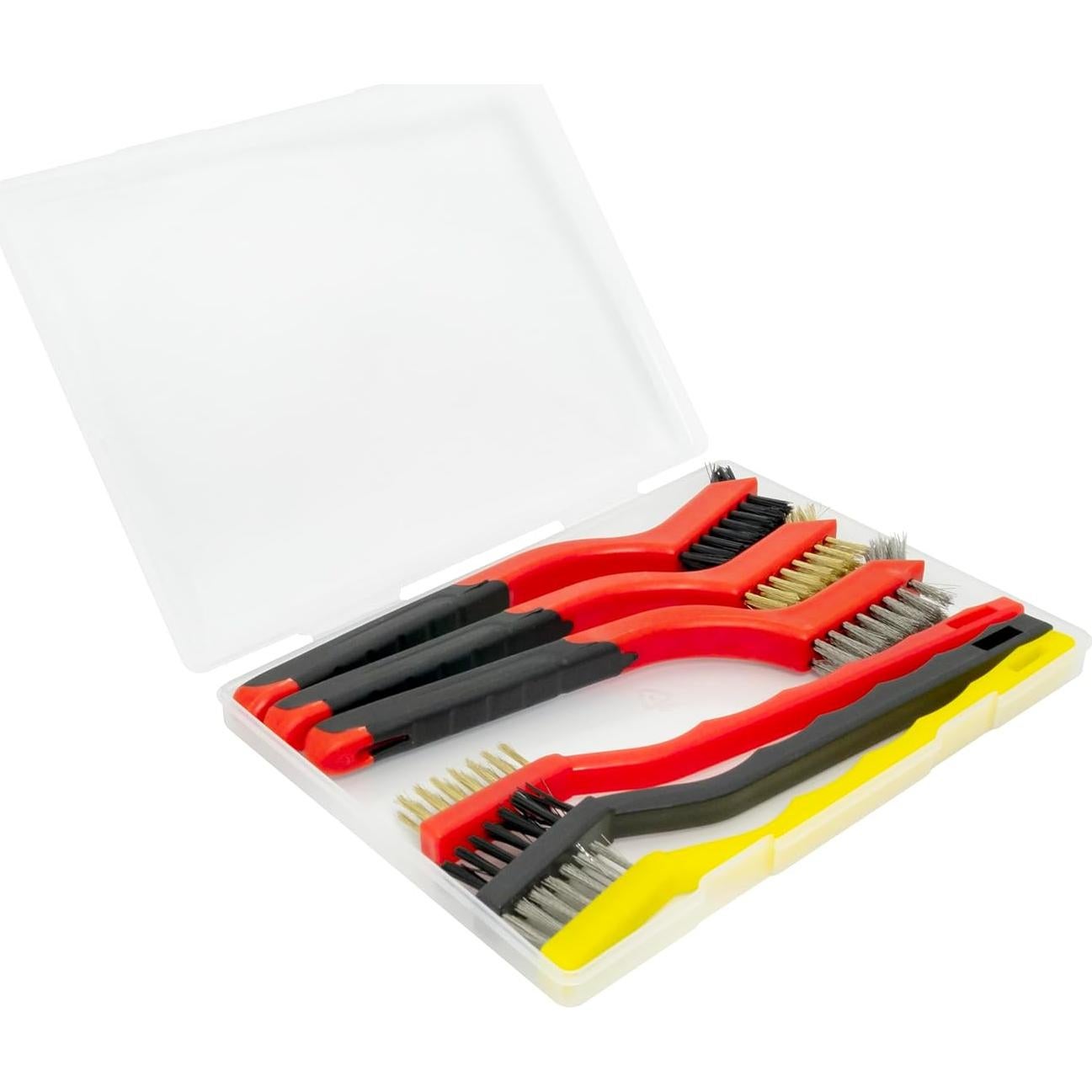 Juego de 6 cepillos de alambre acero inoxidable y latón