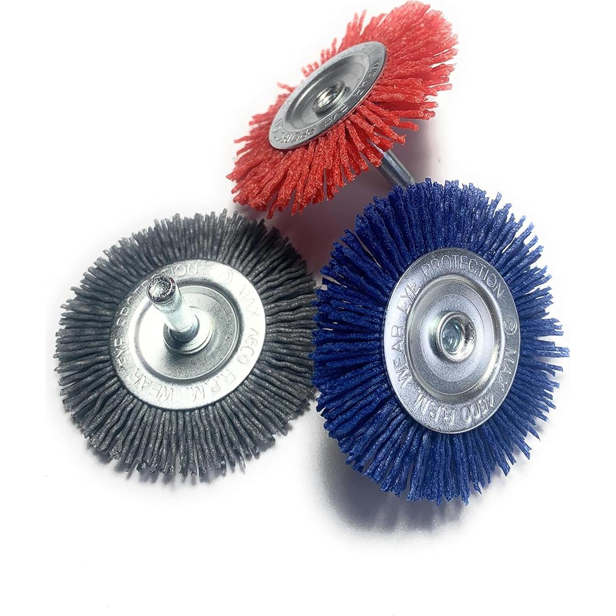 Set de cepillos abrasivos de nylon Signi 12 piezas 6,35 cm