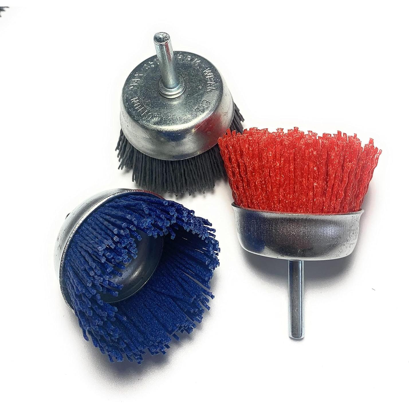 Set de cepillos abrasivos de nylon Signi 12 piezas 6,35 cm