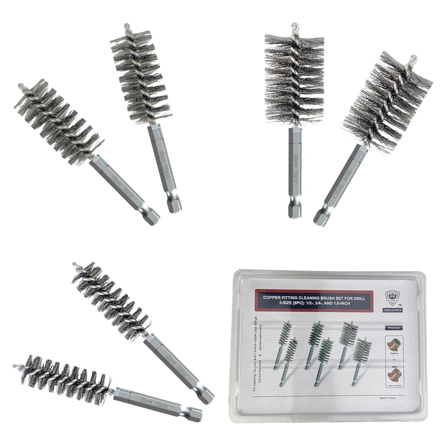 Juego de Cepillos de Limpieza 6pc Kwalitistar para Tubos