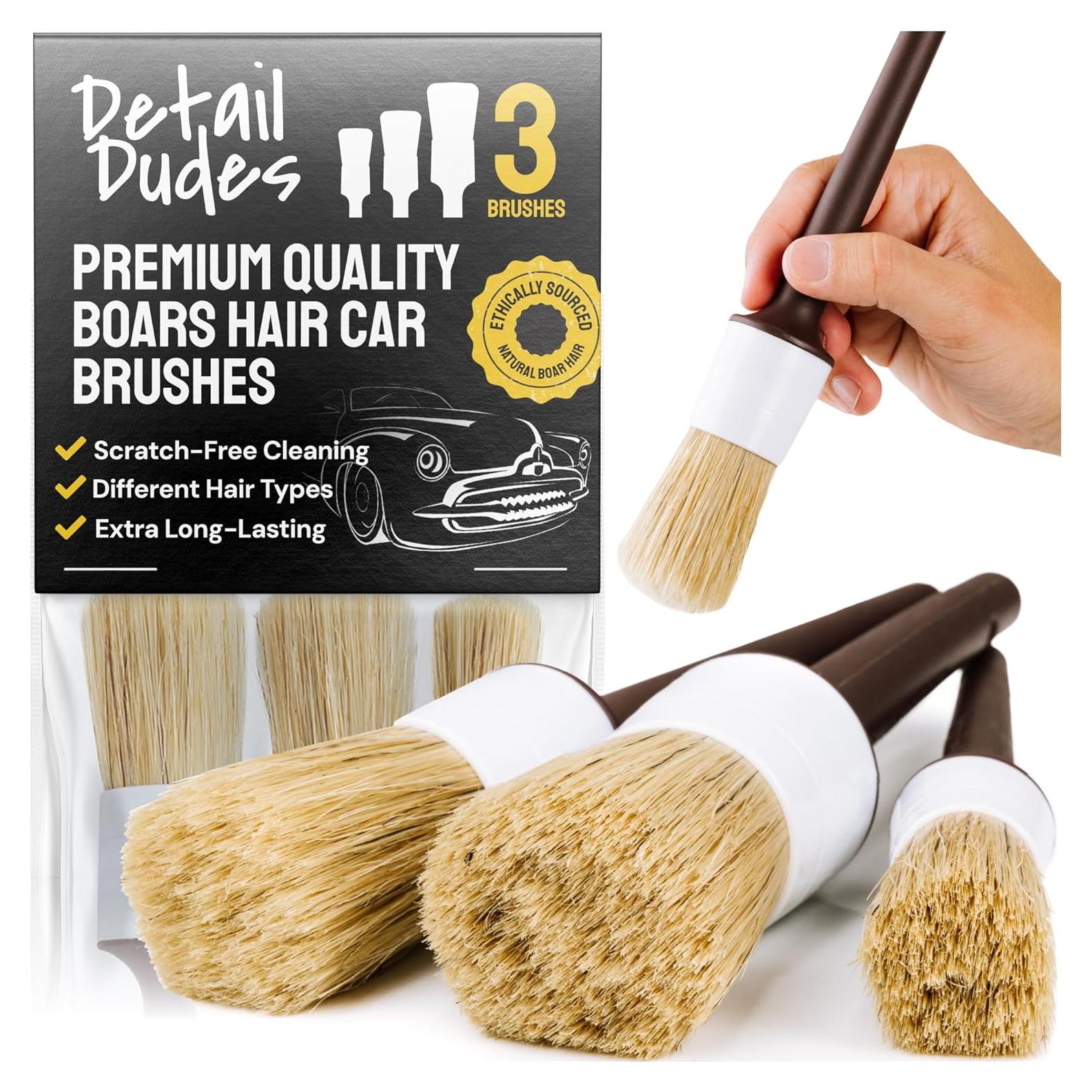 Juego de Cepillos de Detallado Detail Dudes - 3 Piezas Suaves