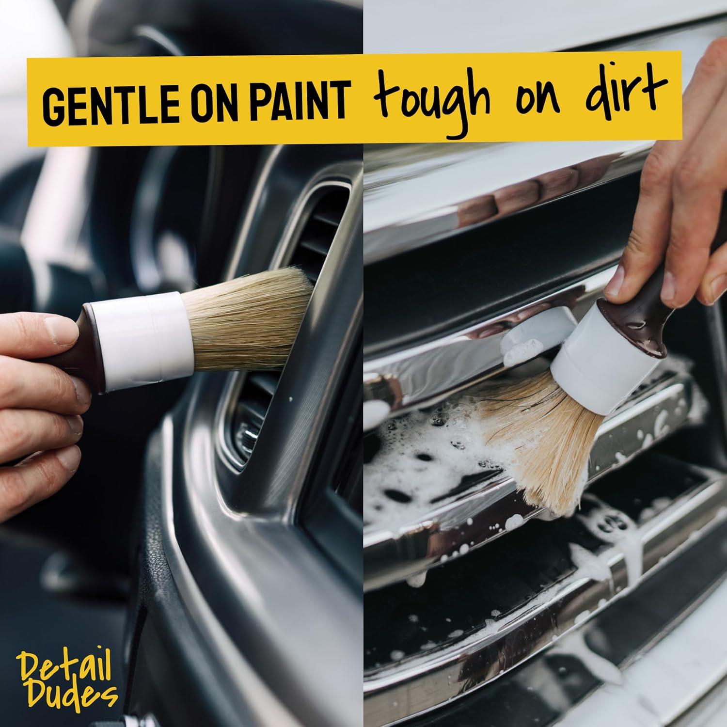 Juego de Cepillos de Detallado Detail Dudes - 3 Piezas Suaves