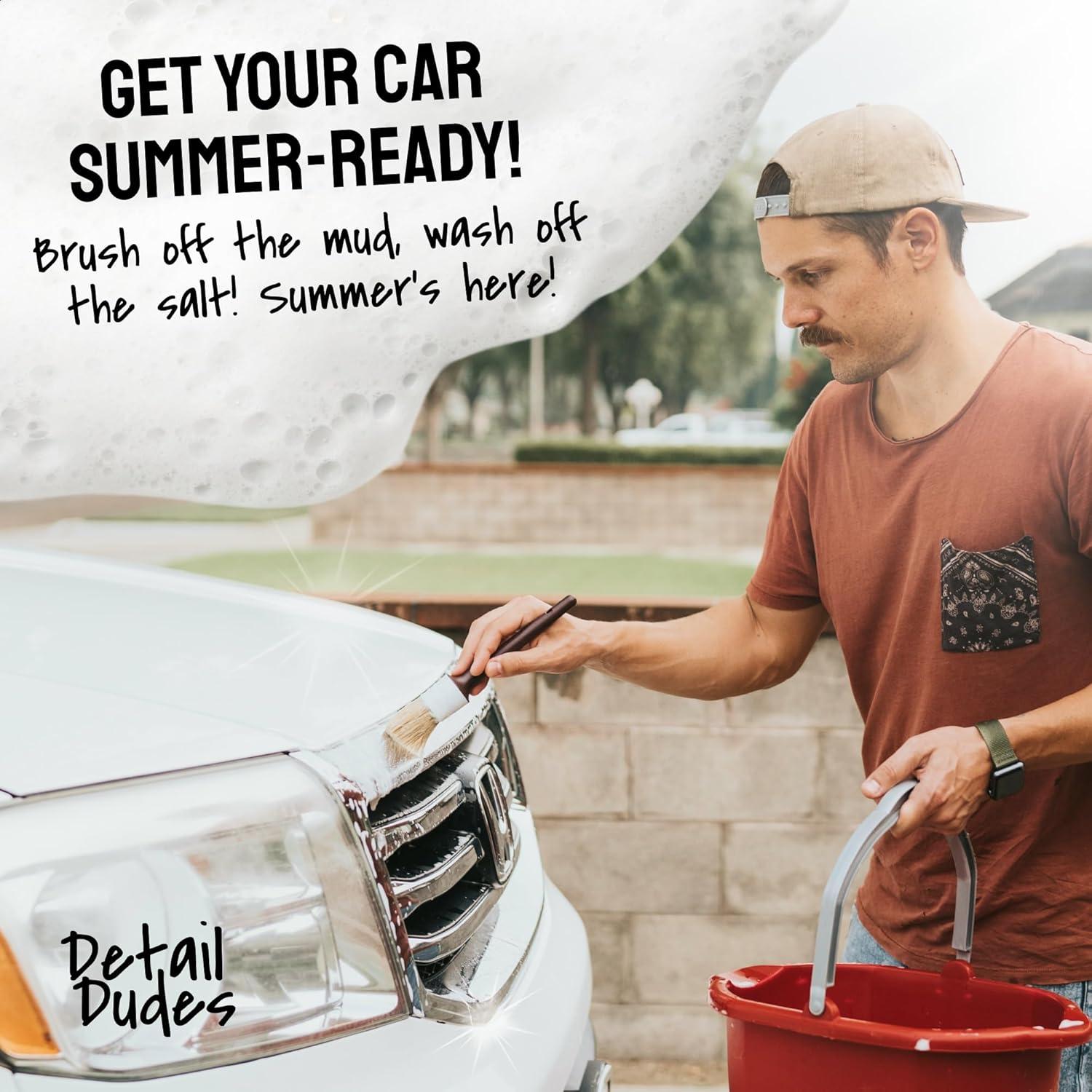 Juego de Cepillos de Detallado Detail Dudes - 3 Piezas Suaves