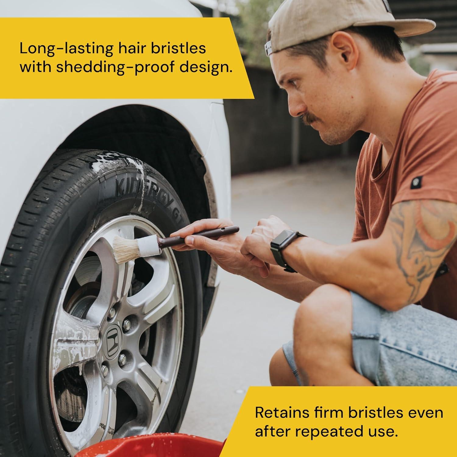 Juego de Cepillos de Detallado Detail Dudes - 3 Piezas Suaves