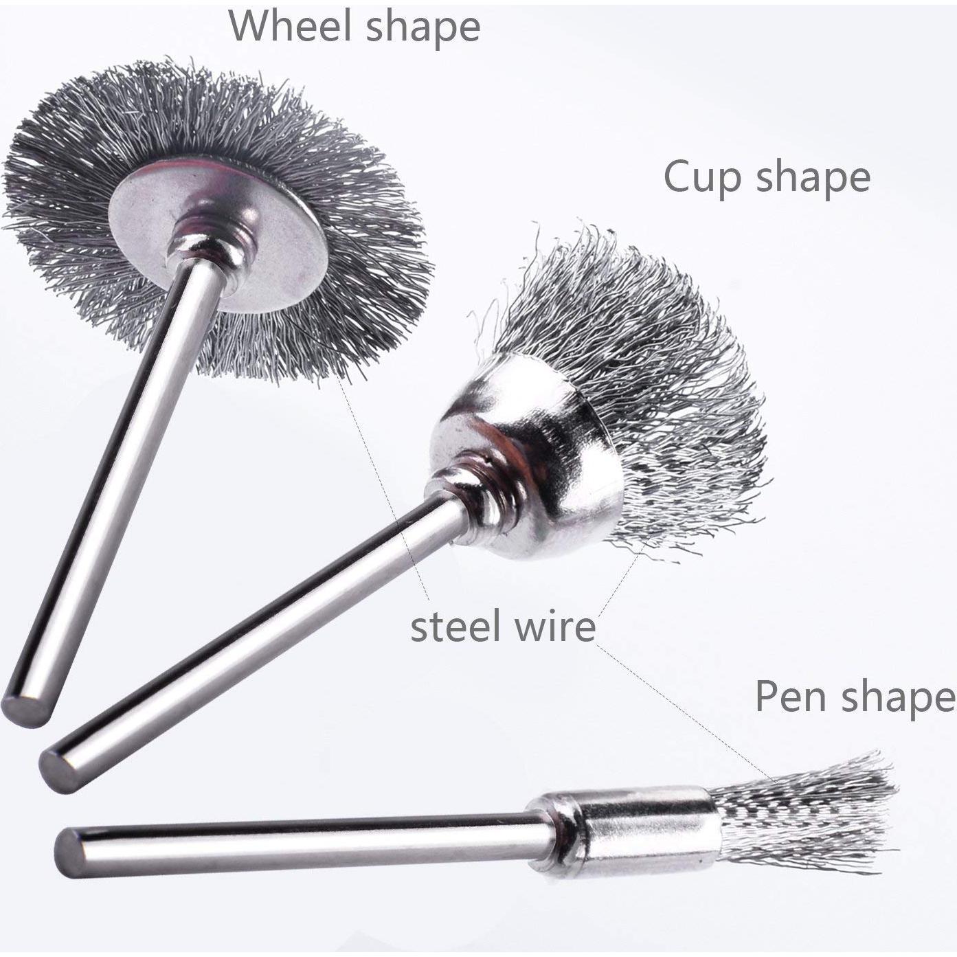 Juego de 60 Cepillos de Alambre Rocaris para Taladro