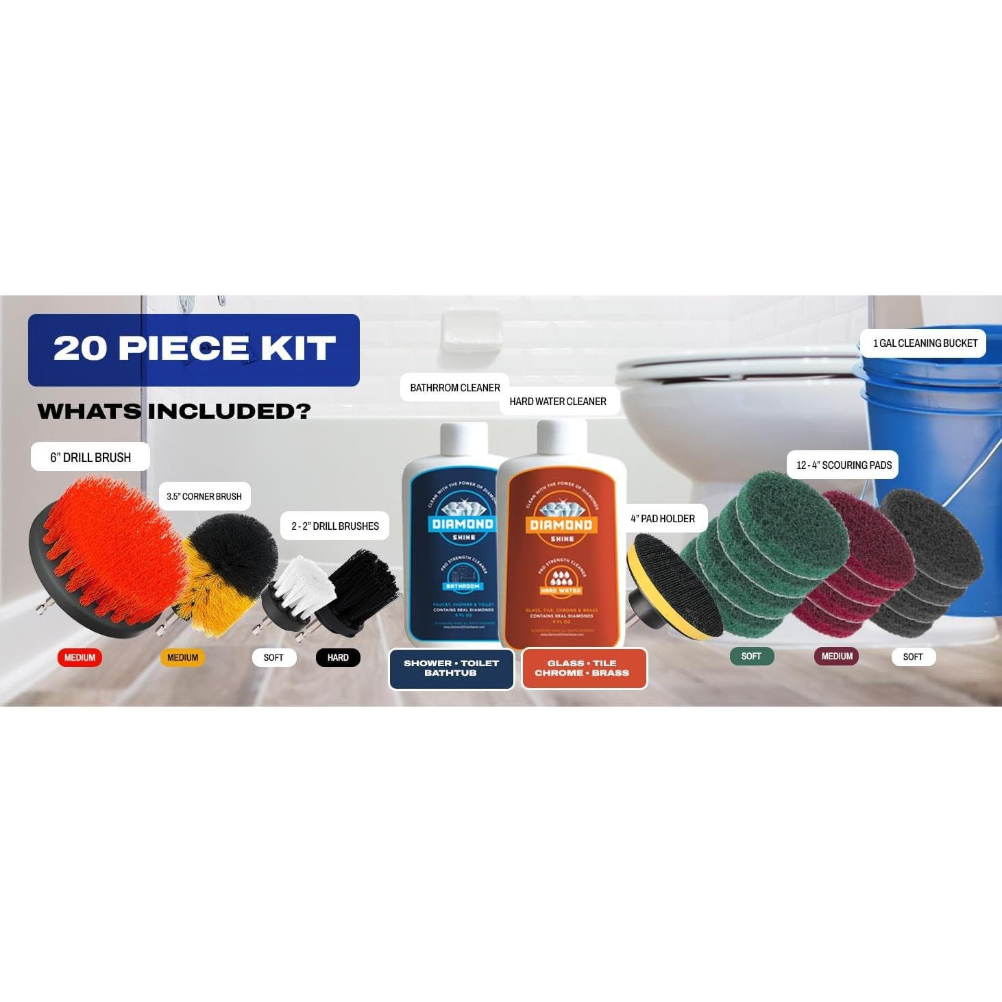 Kit de Limpieza Completo Diamond Shine 20 Piezas