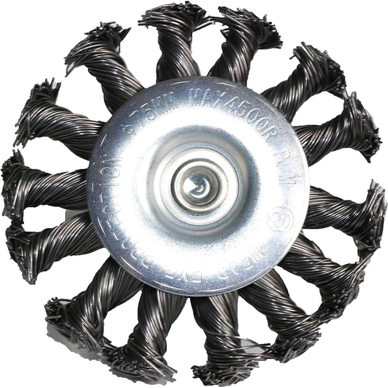 Kit de cepillos de alambre trenzado Yutnqin 3 piezas 8 cm